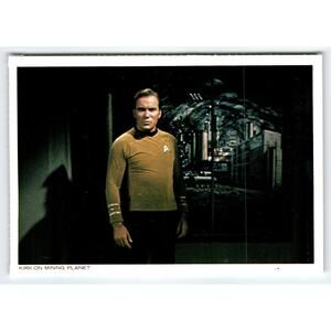 1977 Star Trek Kirk on Mining Planet Chrome Postcard Paramount